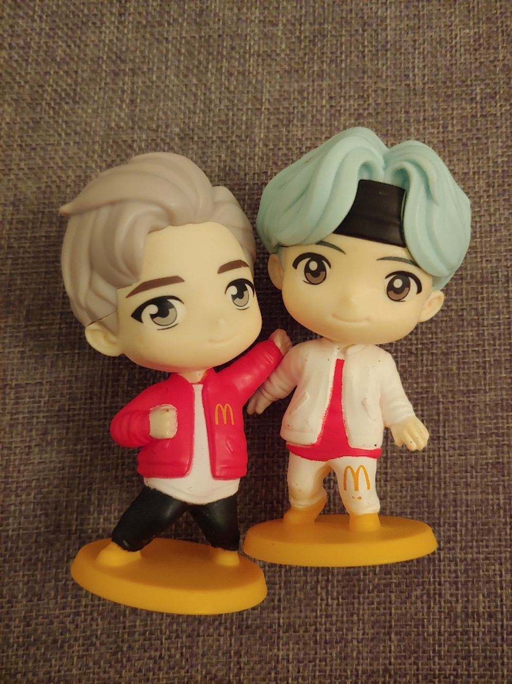 McDonald's 2025 Tiny Tan X BTS Happy Meal Encore Toys RM & SUGA